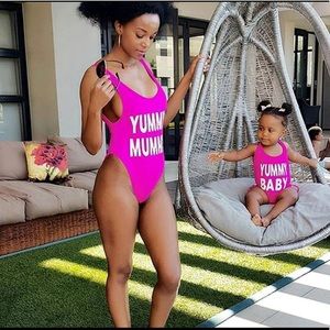 Mommy & me matching swimsuit set